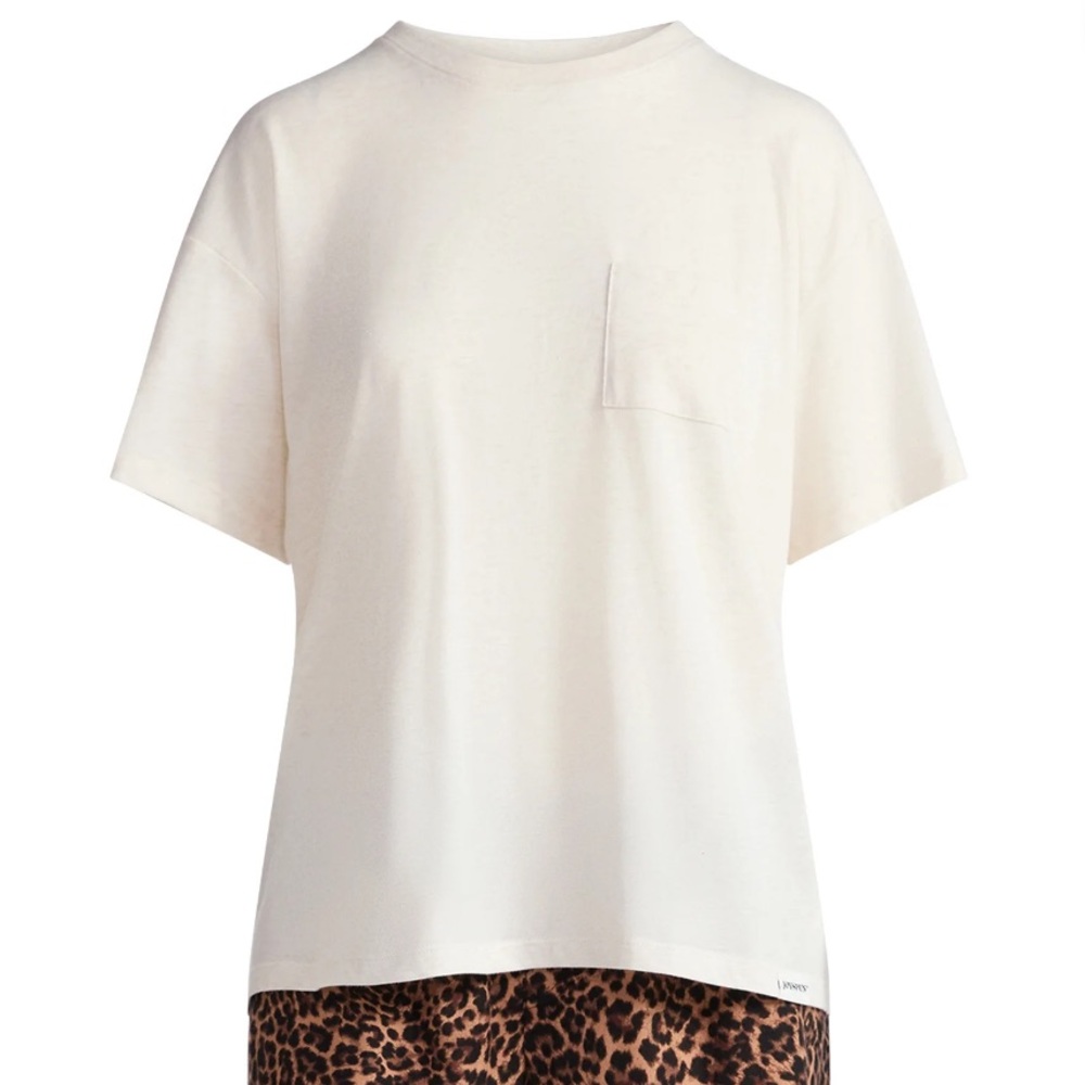 Joyspun Women's Short Sleeve Tee and Flannel Shorts Pajama Set, 2-Piece